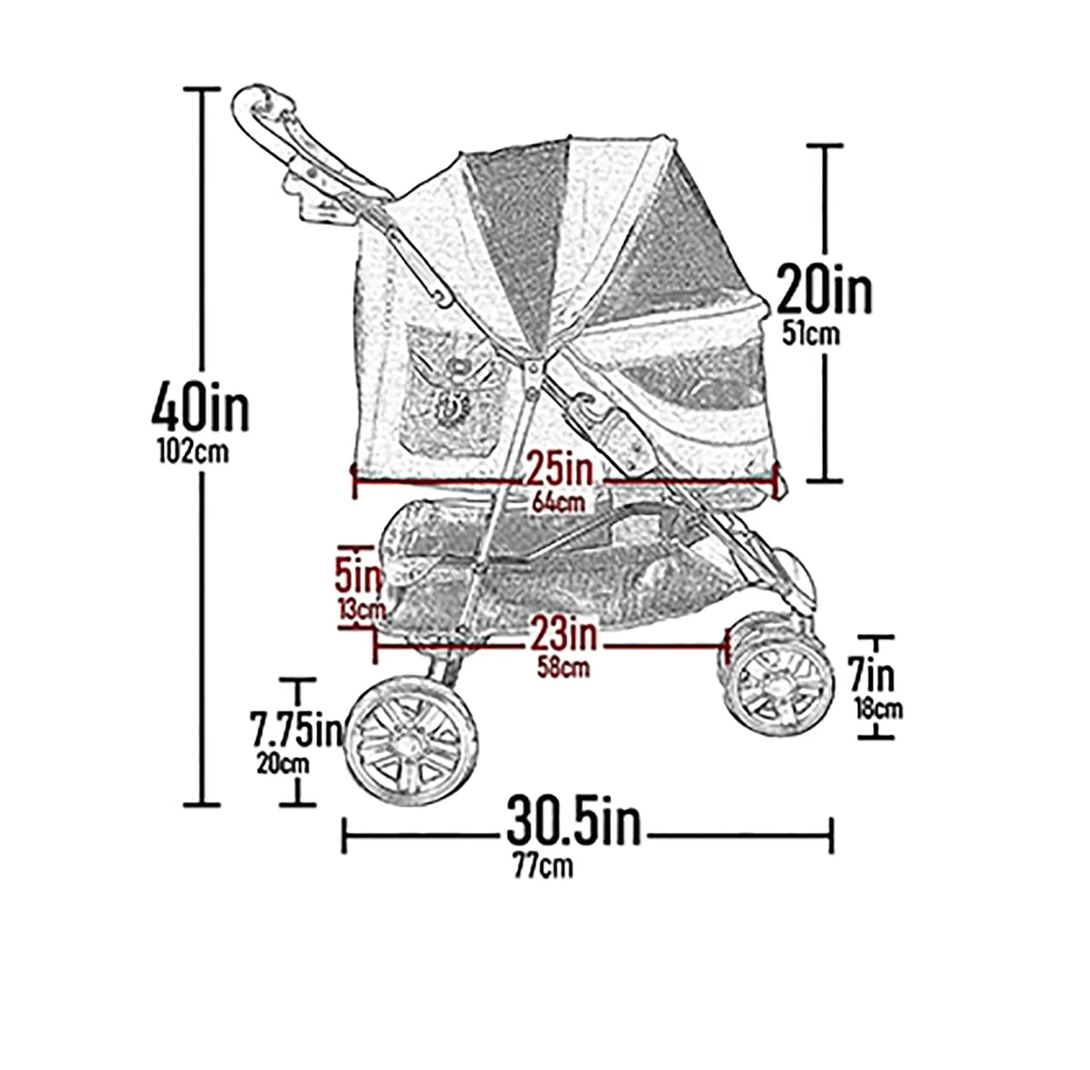 3 Wheel Pet Stroller N179725
