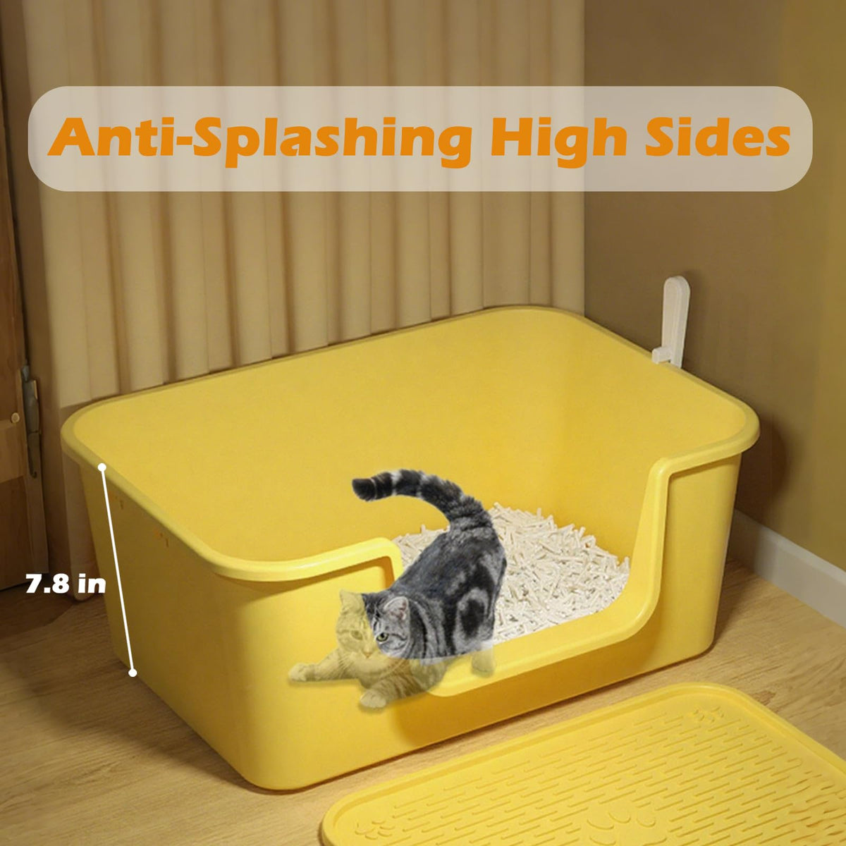 Low Entry High Sides Cat Litter Box T126486