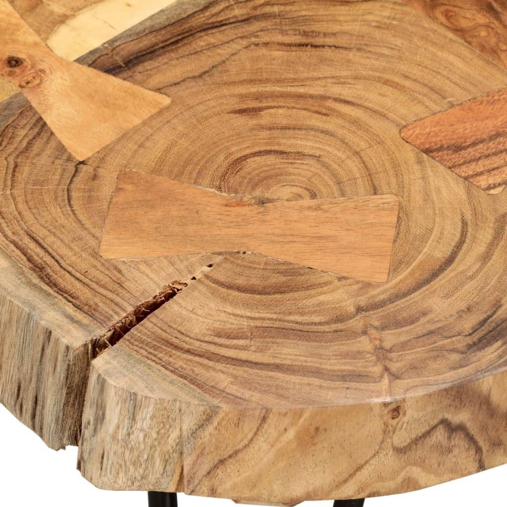 Sheesham Wood Coffee Table with Iron Frame G9816