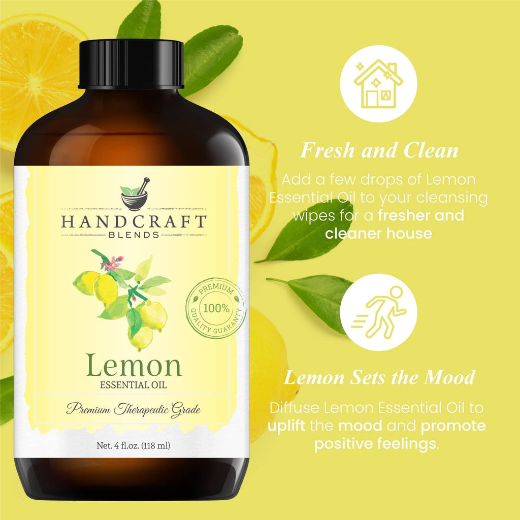 Lemon Peppermint Lavender Essential Oil Set 4 Fl. Oz V82110
