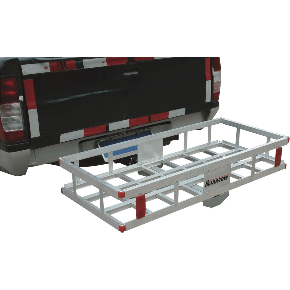 Aluminum Hitch Cargo Carrier 500-Lb Capacity Silver O929