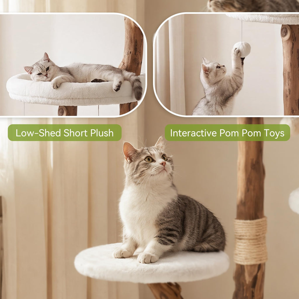 Cat Tree Tower with Scratching Post V817029