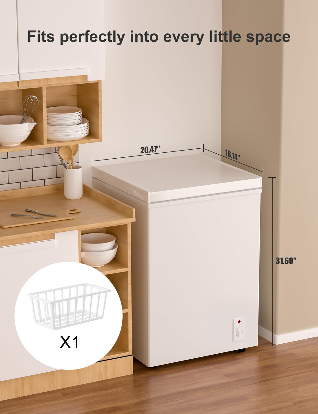 5.0 Cu Ft Compact Chest Freezer D3727