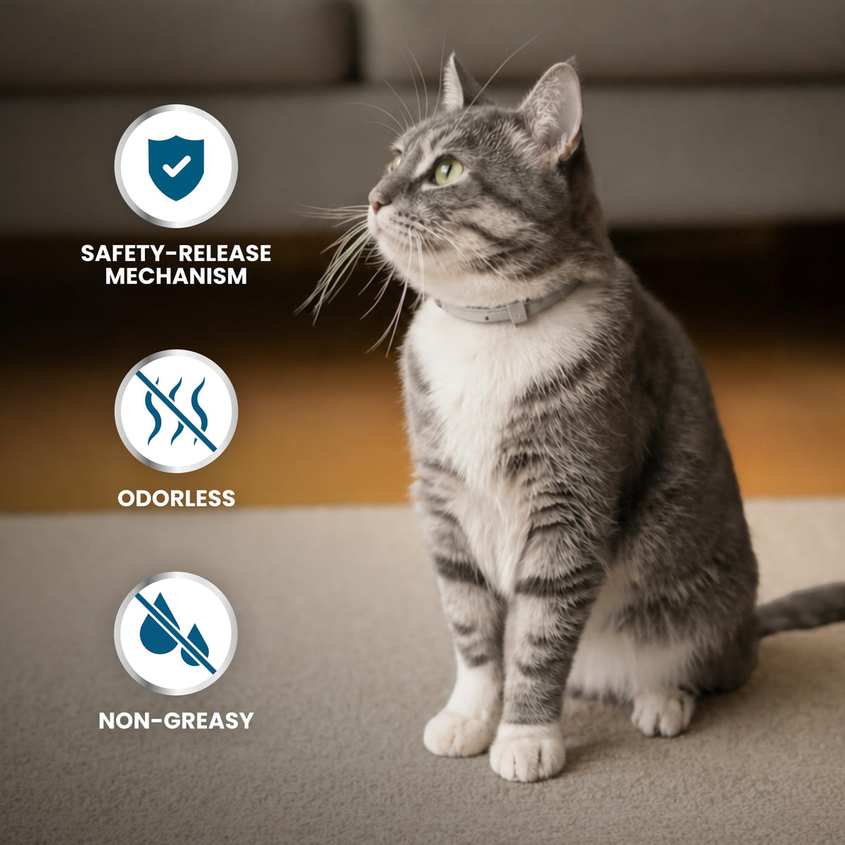 Flea & Tick Treatment & Prevention Collar for Cats T9846