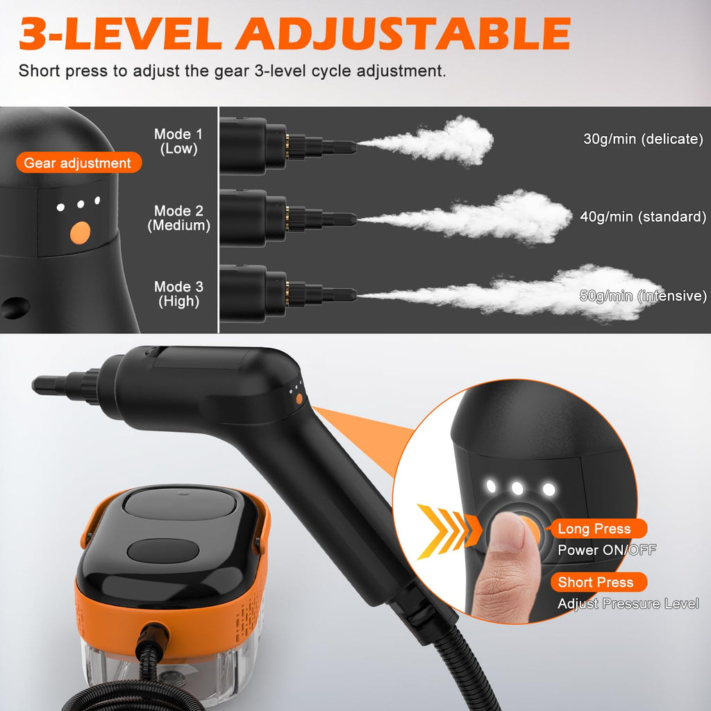 Portable Handheld Steam Cleaner with 16 Accessories Y9422