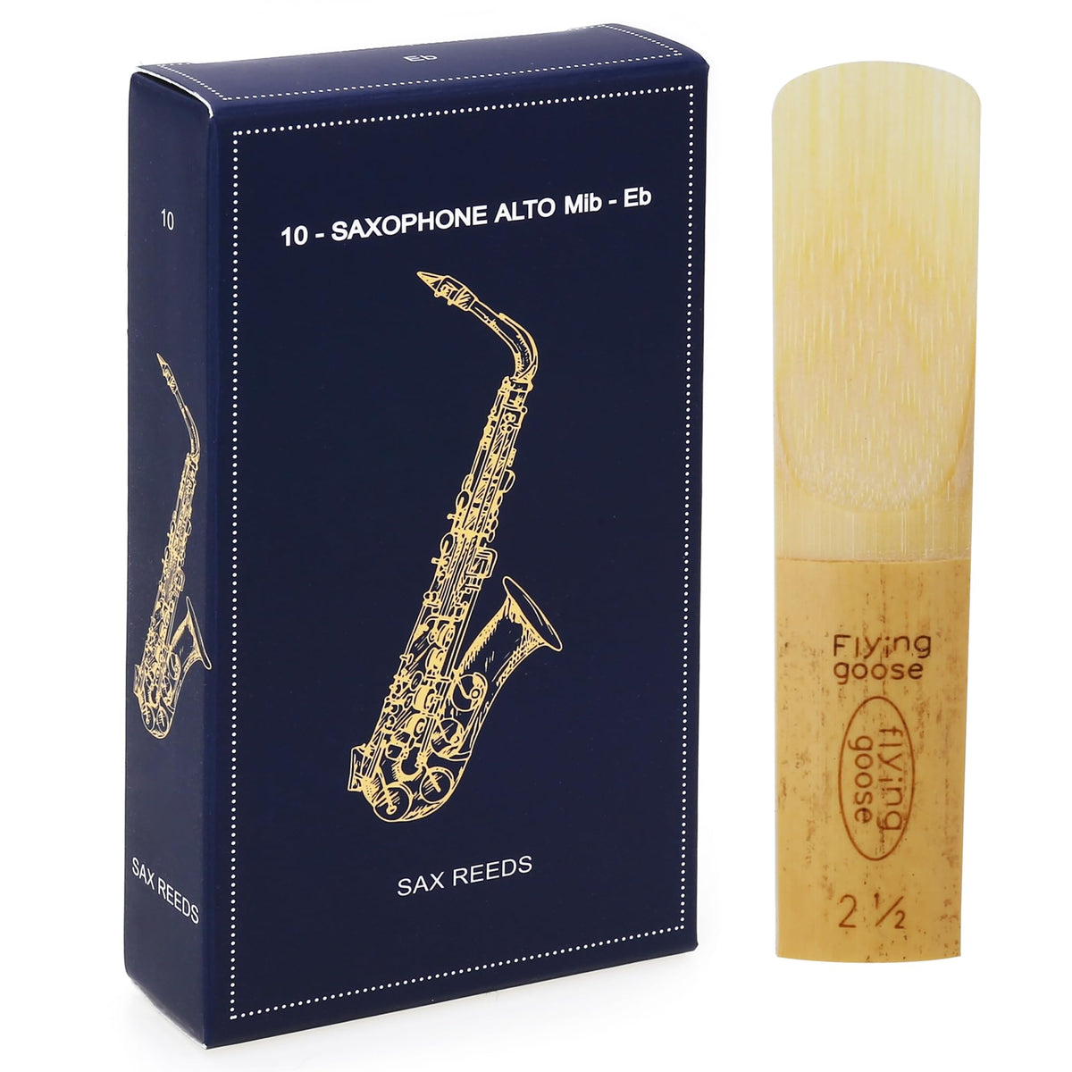 Alto Saxophone Reeds Strength 2.5 Natural Cane 10-Pack N4487