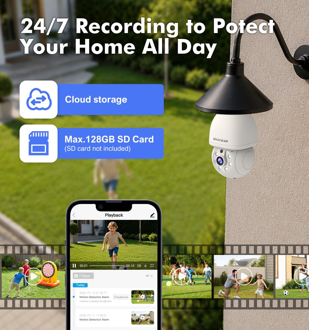 2K Light Bulb Security Camera, 5G/2.4G WiFi, 2 Pack A751