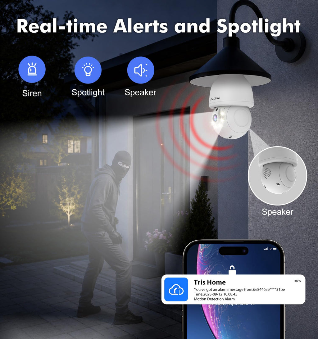 2K Light Bulb Security Camera, 5G/2.4G WiFi, 2 Pack A751