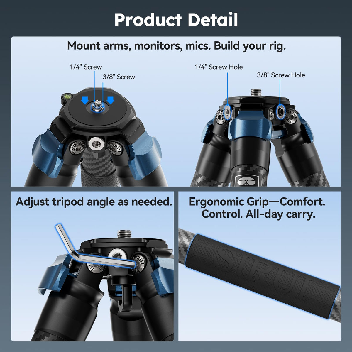 Carbon Fiber Camera Tripod Y304