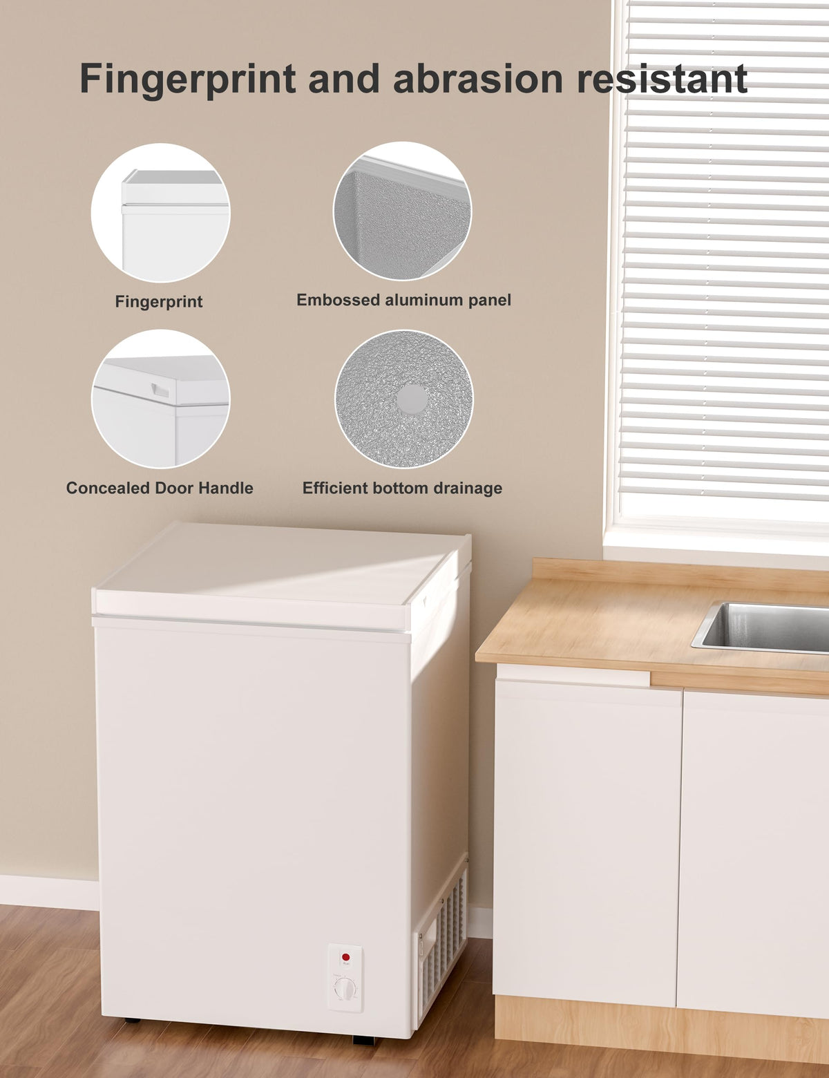5.0 Cu Ft Compact Chest Freezer D3727