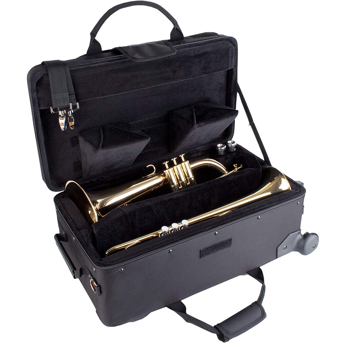 Trumpet/Auxiliary Combo Case with Wheels Z6544