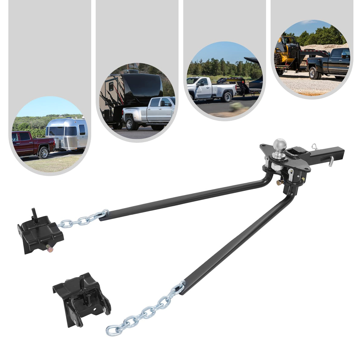 14000lbs Weight Distribution Hitch with Connection Bar Q954