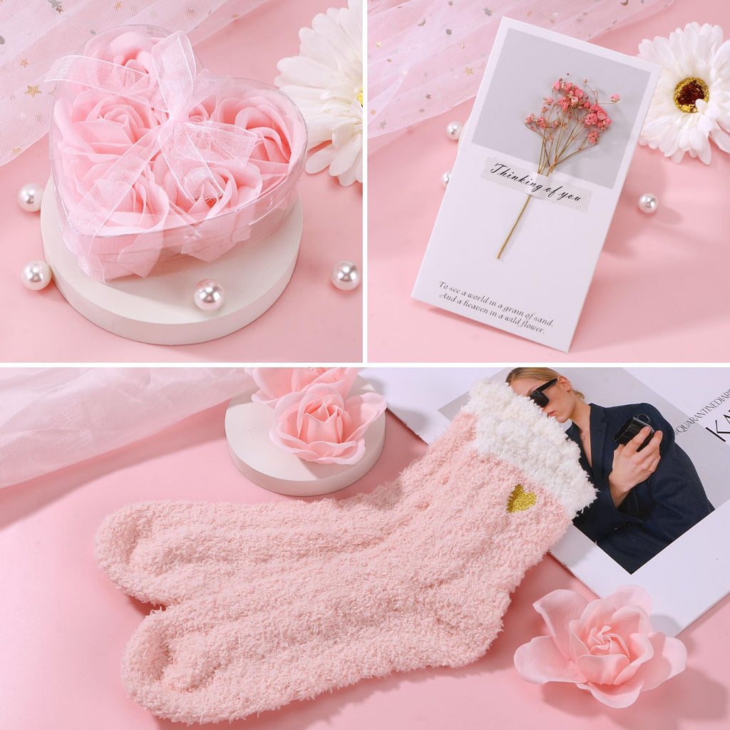 Pink Relaxing Spa Gift Set with Blanket B330439