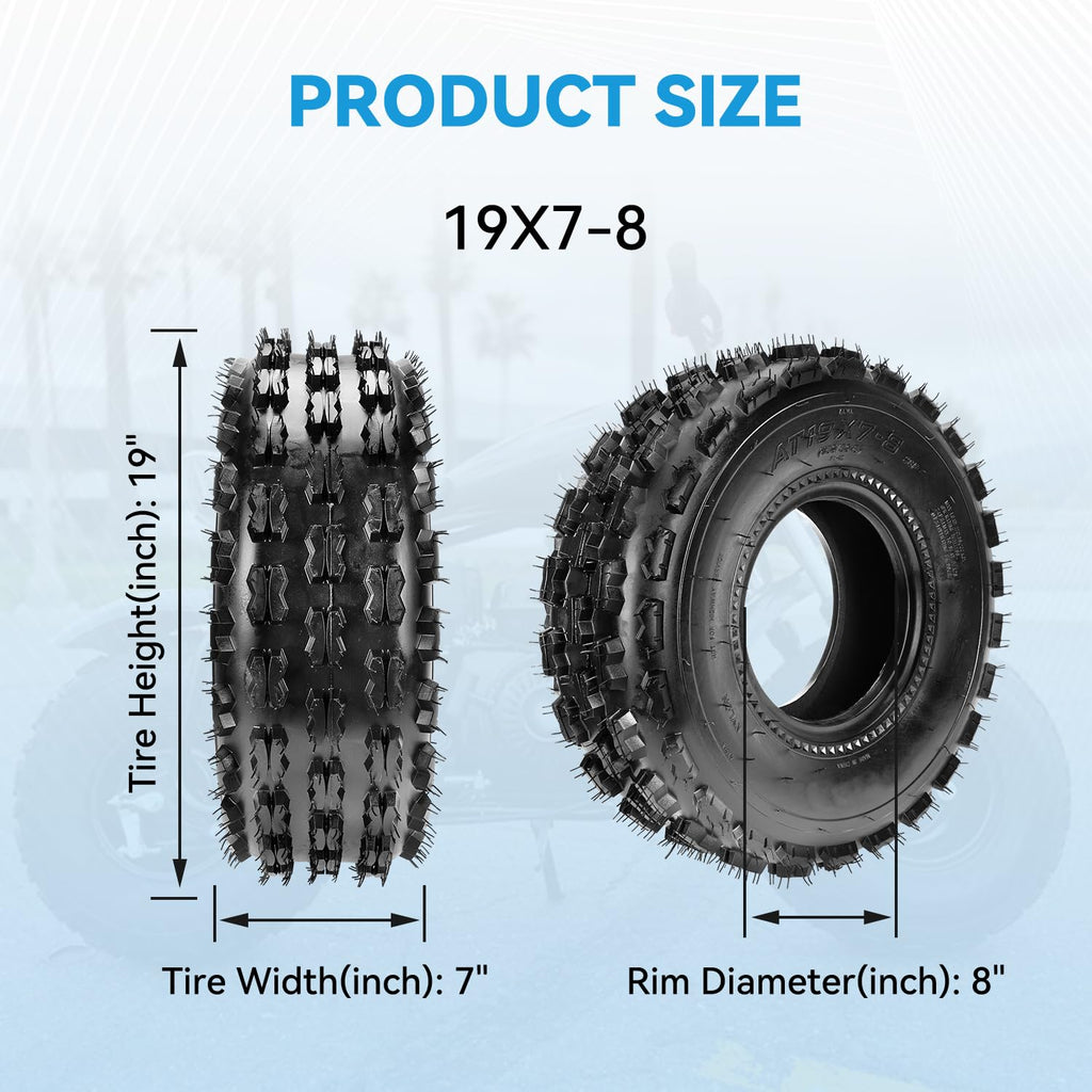 19x7-8 Mini Bike Tire Tubeless D6560