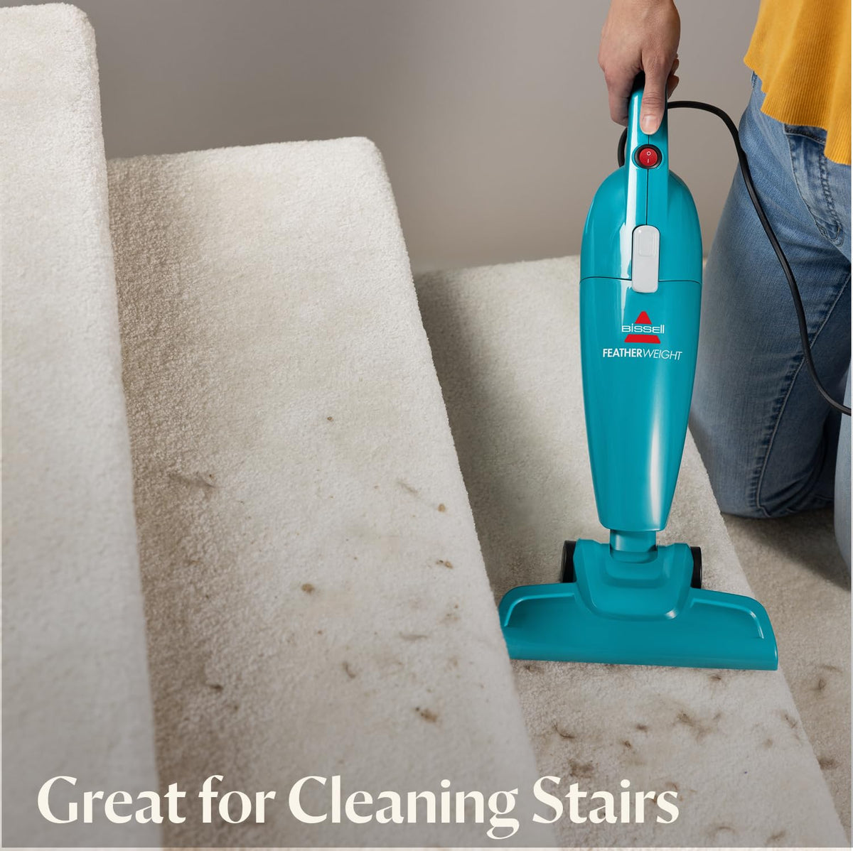 Bagless Stick Vacuum and Electric Broom with Crevice Tool W43417