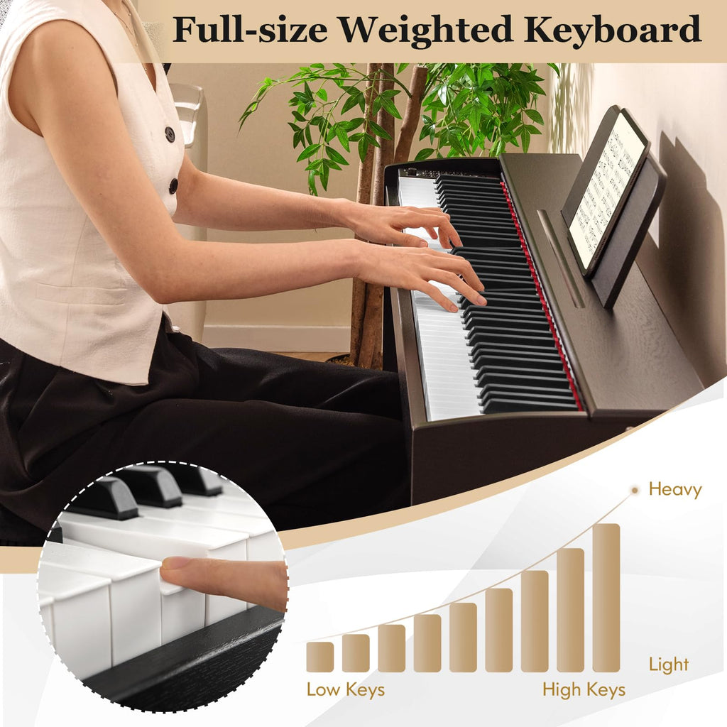 88 Key Weighted Hammer Action Digital Piano Z133