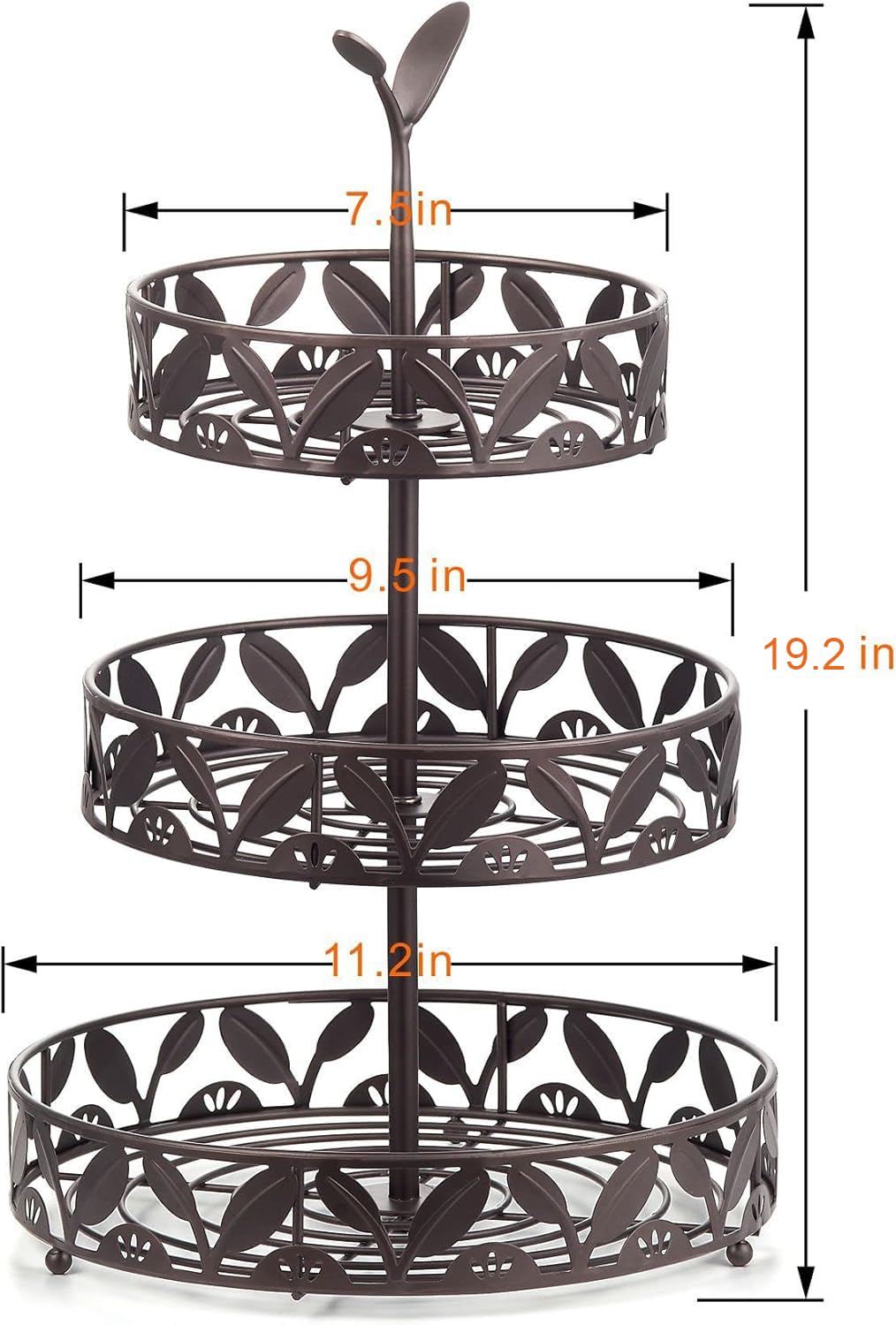 3 Tier Detachable Fruit Basket Stand K625
