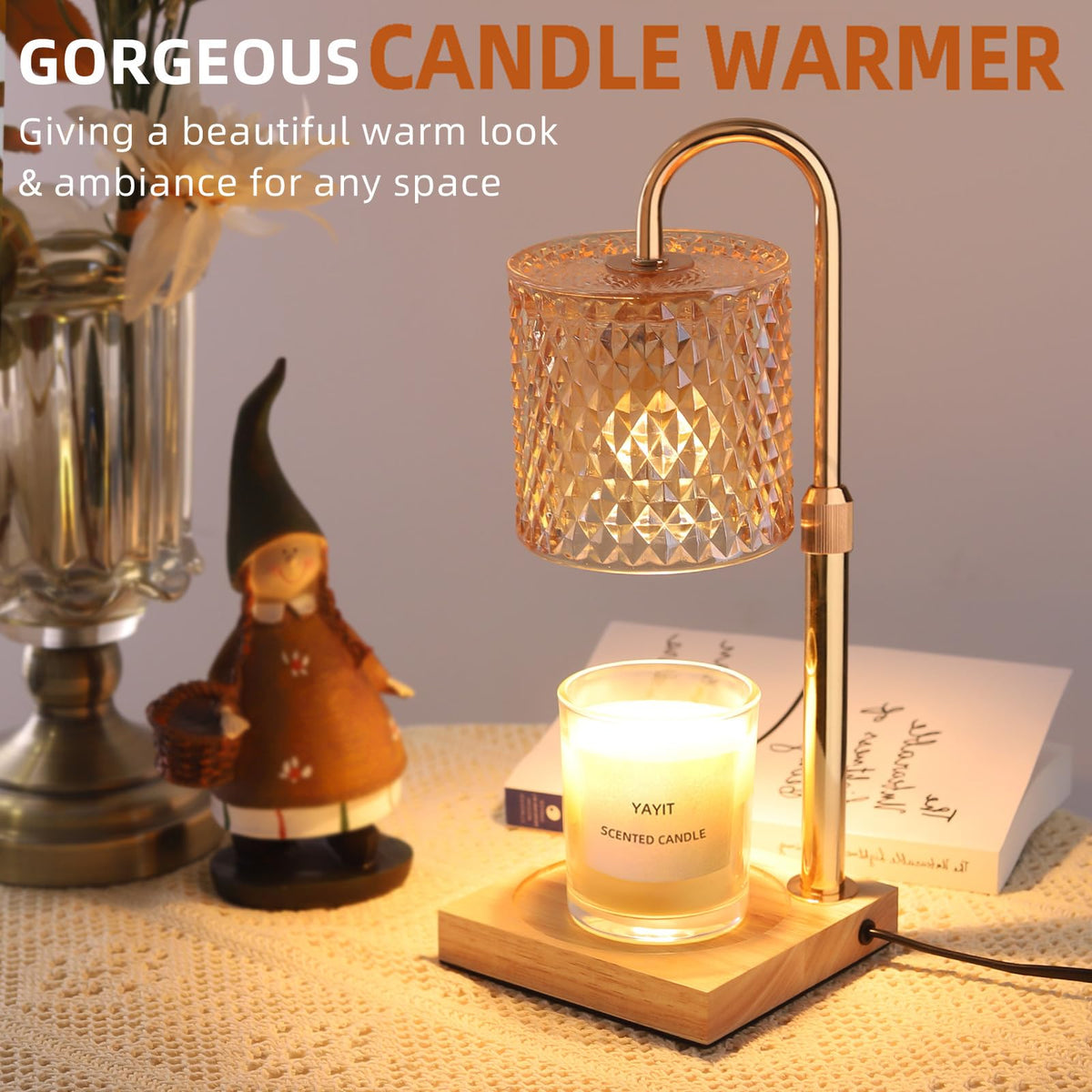 Candle Warmer Lamp with Timer Dimmer N754311