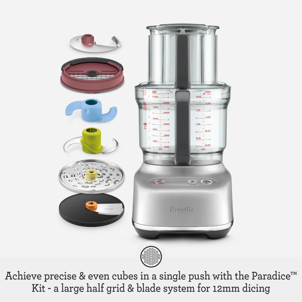 9 Processor and Dicer, Brushed Stainless Steel E363734