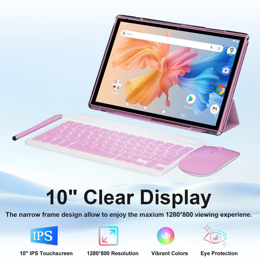 10 inch 2 in 1 Android Tablet with Keyboard 8GB RAM 32GB ROM K58717
