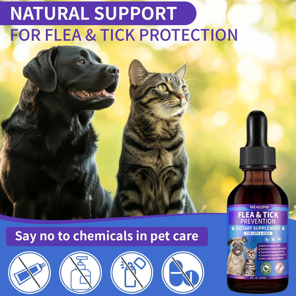 Flea and Tick Prevention Support with Multivitamin 60ml V77468