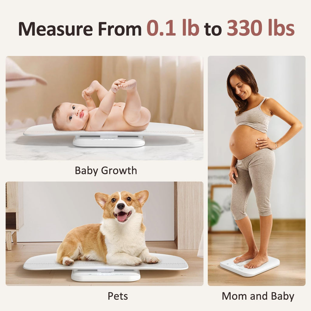 White Digital Baby Scale & Pet Scale I1360