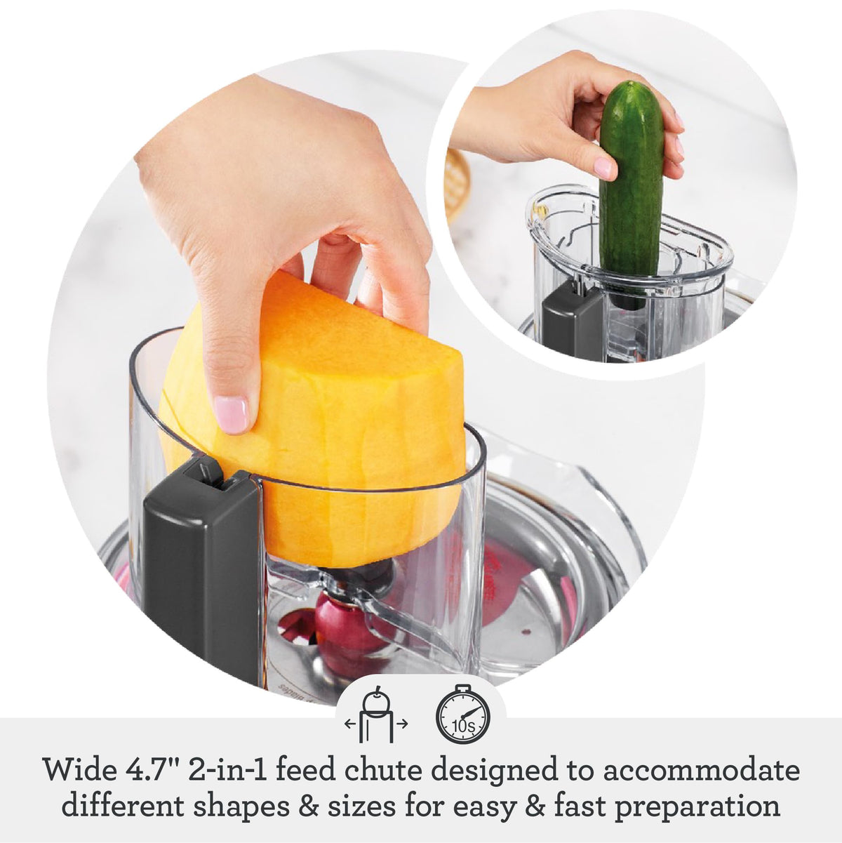9 Processor and Dicer, Brushed Stainless Steel E363734