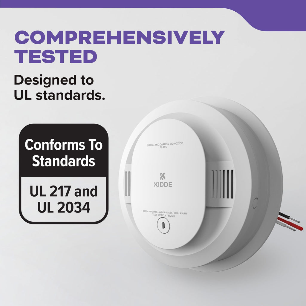 Hardwired Smoke & Carbon Monoxide Detector, 2 Pack K63116
