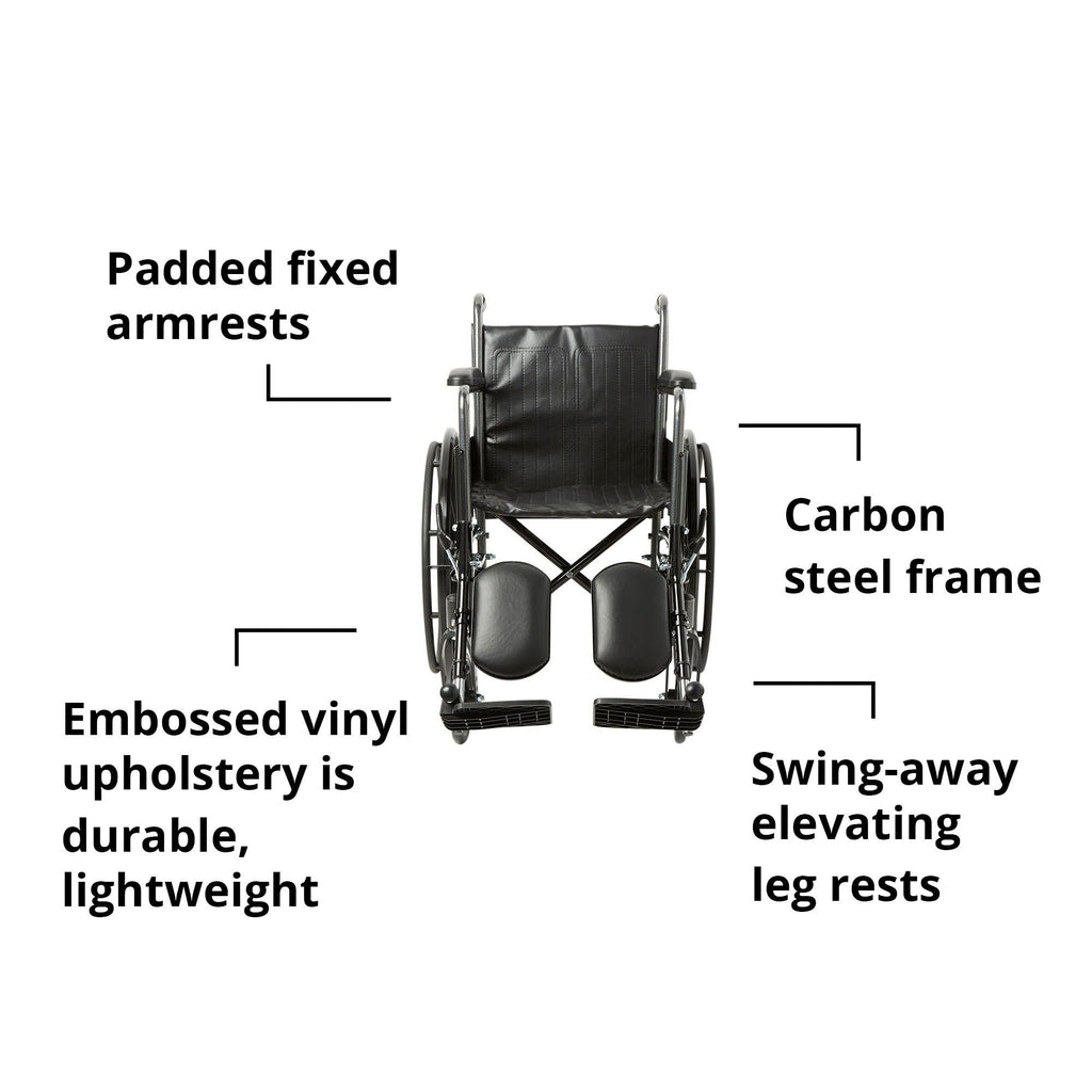 Black 18 in Wheelchair P973