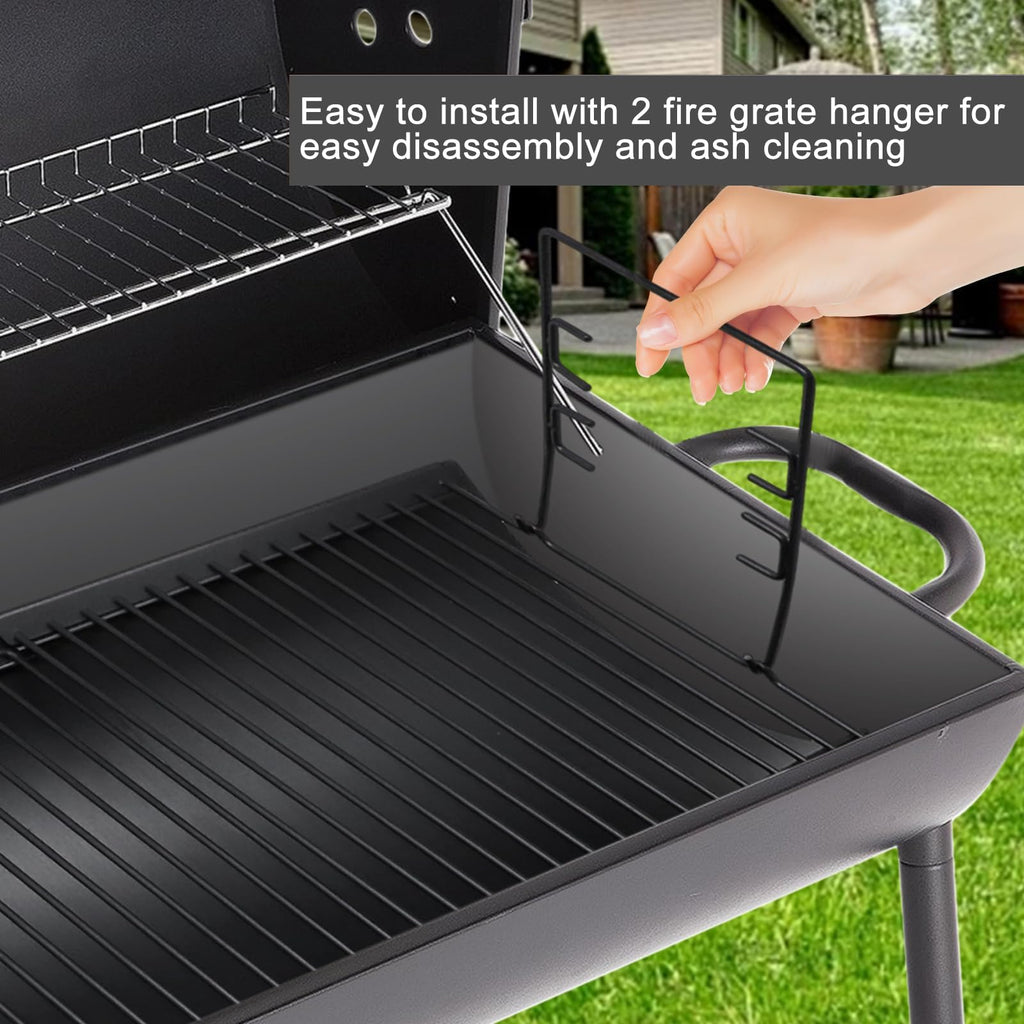 Adjustable Ash Pan Drip Pan with 2pcs Grate Hangers P526389