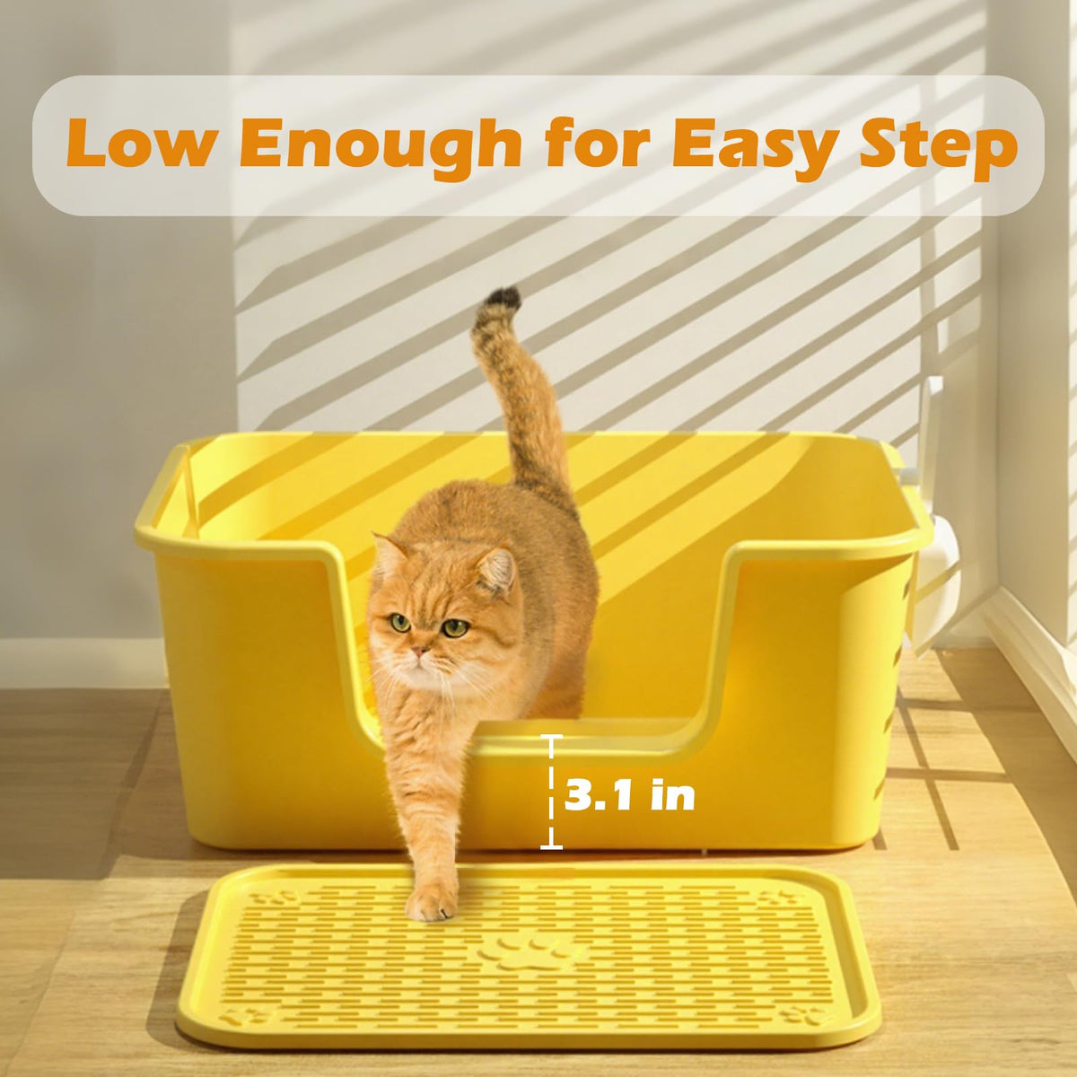 Low Entry High Sides Cat Litter Box T126486