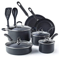 12 Piece Black Nonstick Hard Anodized Cookware Set X691870