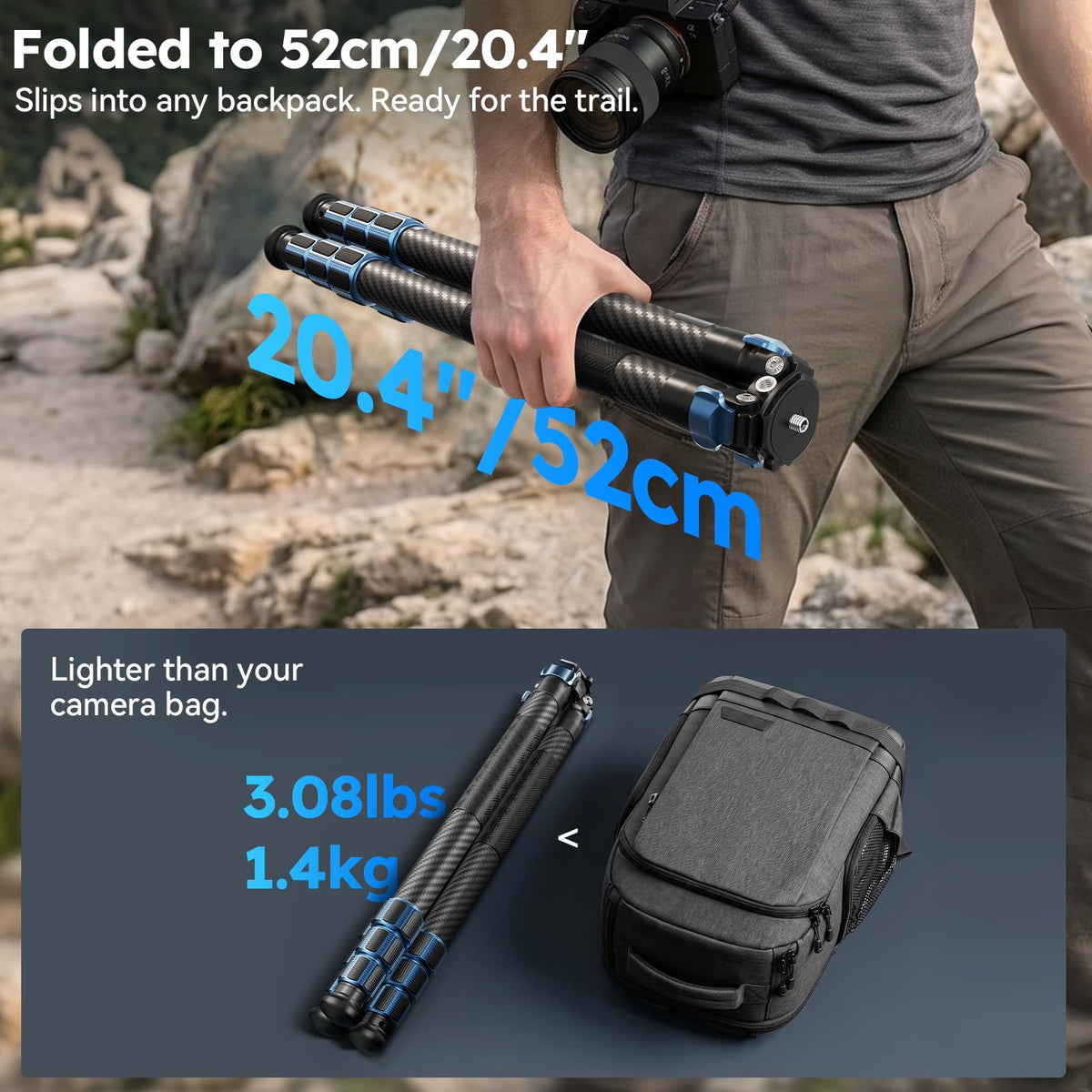 Carbon Fiber Camera Tripod Y304