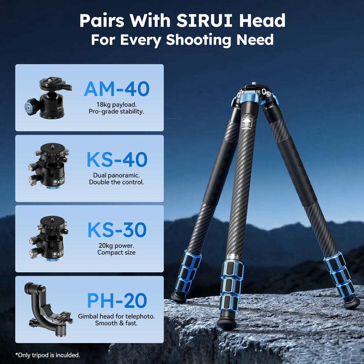 Carbon Fiber Camera Tripod Y304