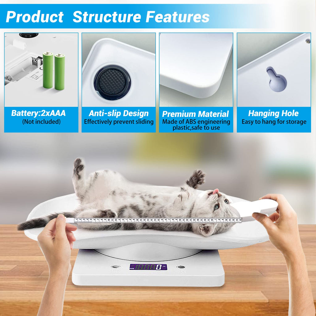 Digital Pet Scale with Tape Measure L578