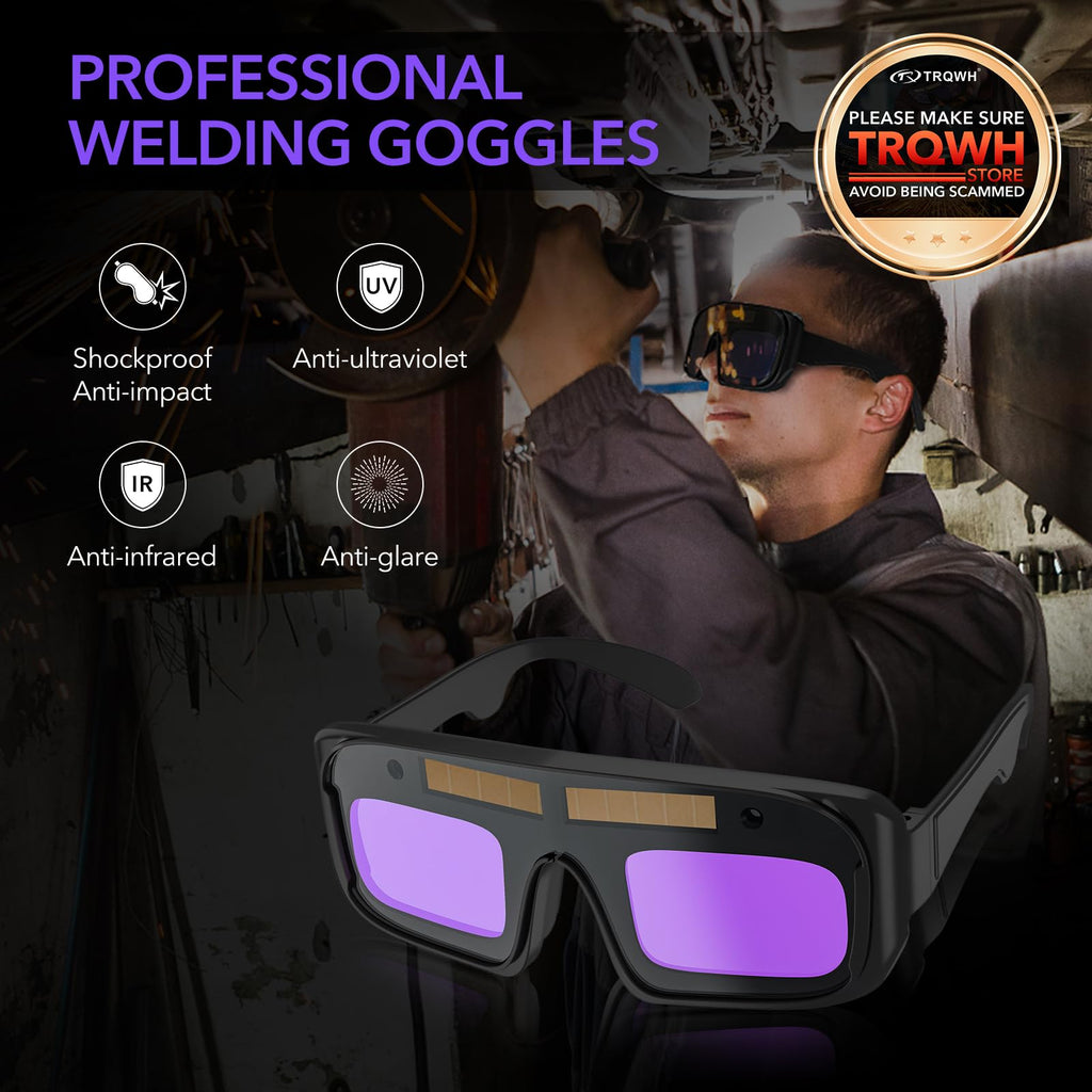 Auto Darkening Welding Glasses U319