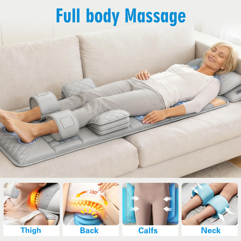 Full Body Massage Mat with Lumbar Pad & Headrest H239