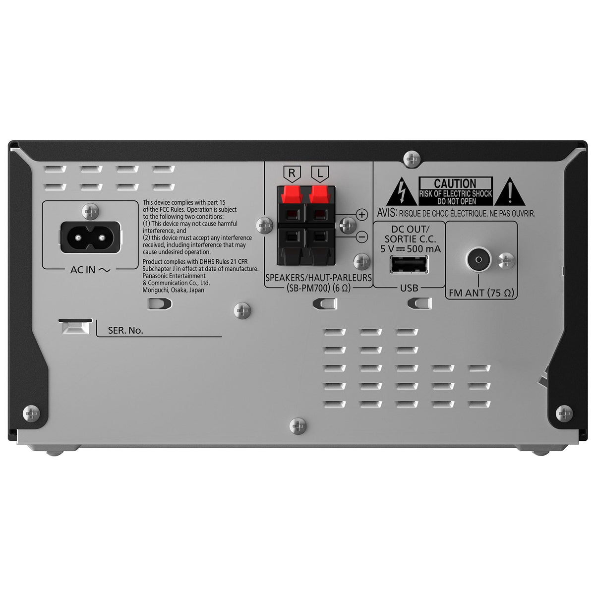 Compact Stereo System with CD Player, Bluetooth, FM Radio and USB, 80W A508