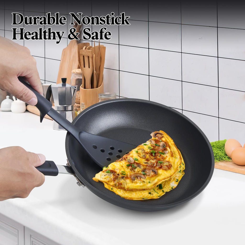12 Piece Black Nonstick Hard Anodized Cookware Set X691870