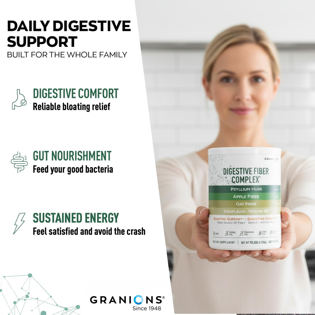 Psyllium Husk Powder 4in1 Digestive Fiber Supplement N805