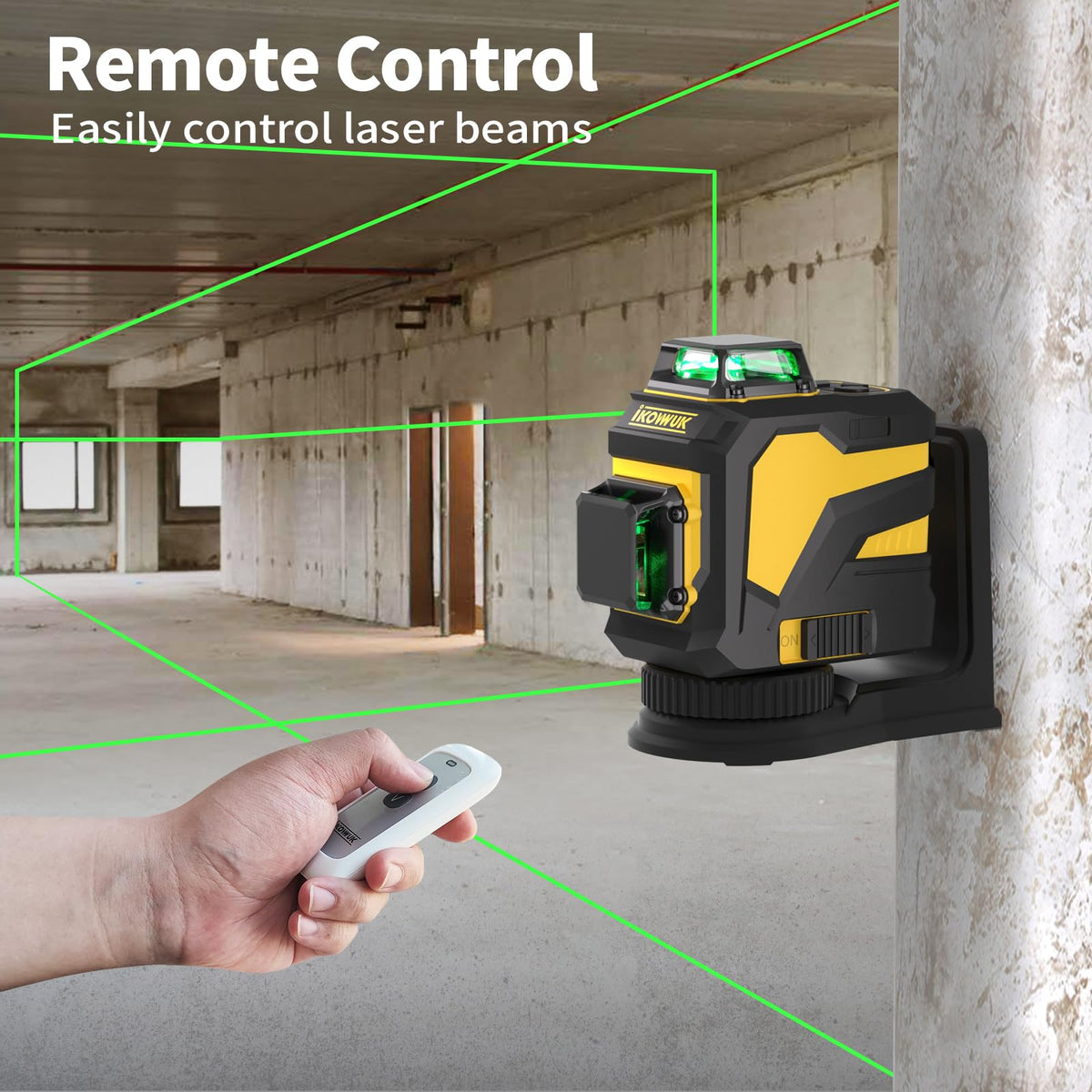 Laser Level with 12 Green Lines J5009