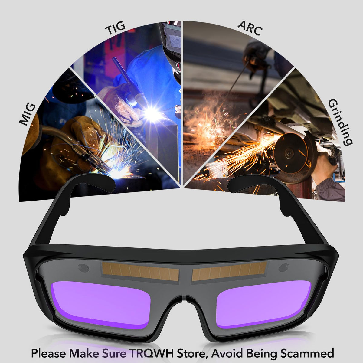 Auto Darkening Welding Glasses U319
