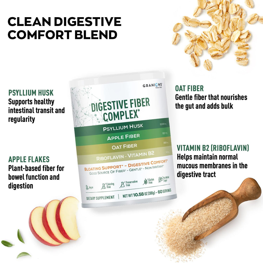 Psyllium Husk Powder 4in1 Digestive Fiber Supplement N805