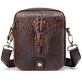 Small Crocodile Embossed Genuine Leather Crossbody Bag K232518