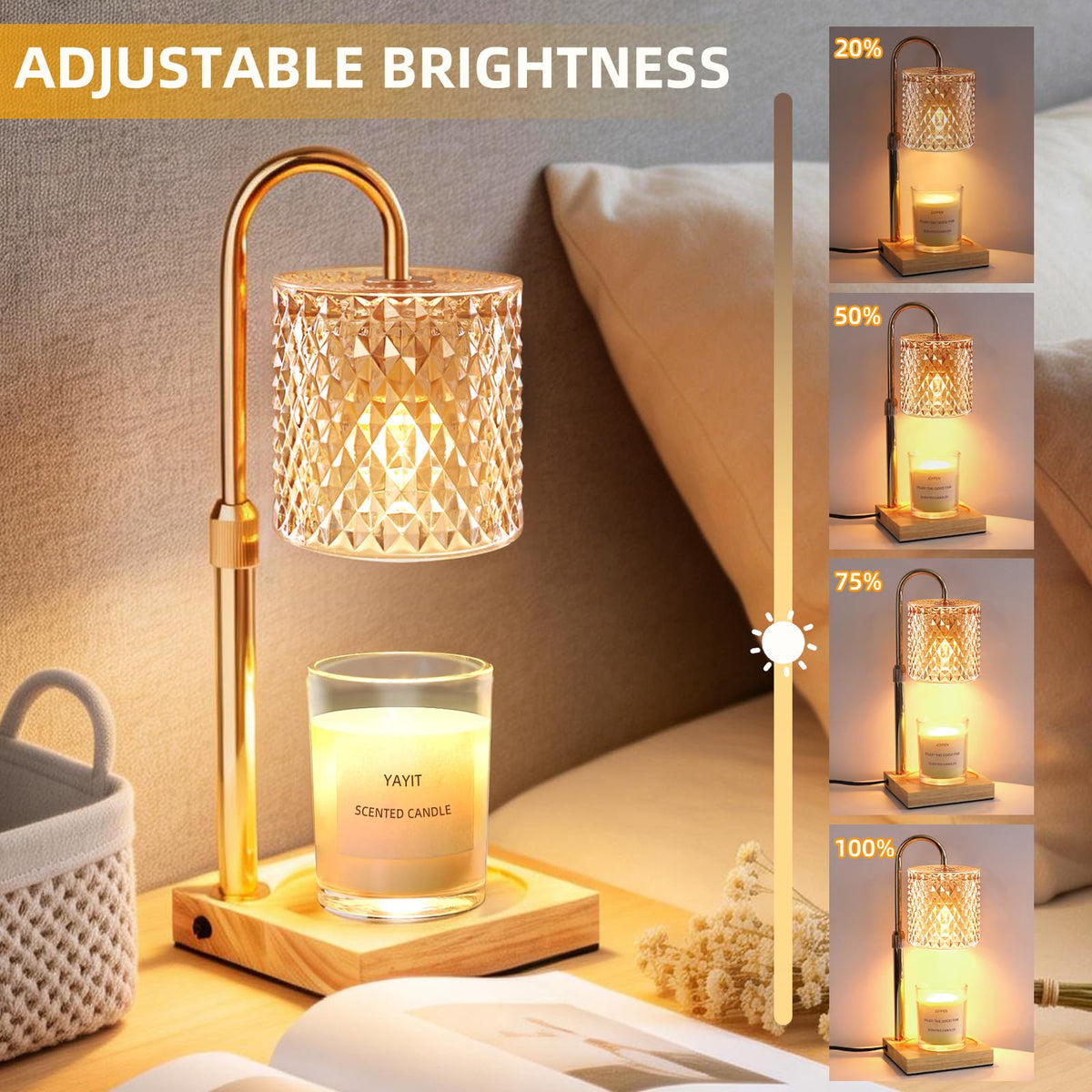 Candle Warmer Lamp with Timer Dimmer N754311