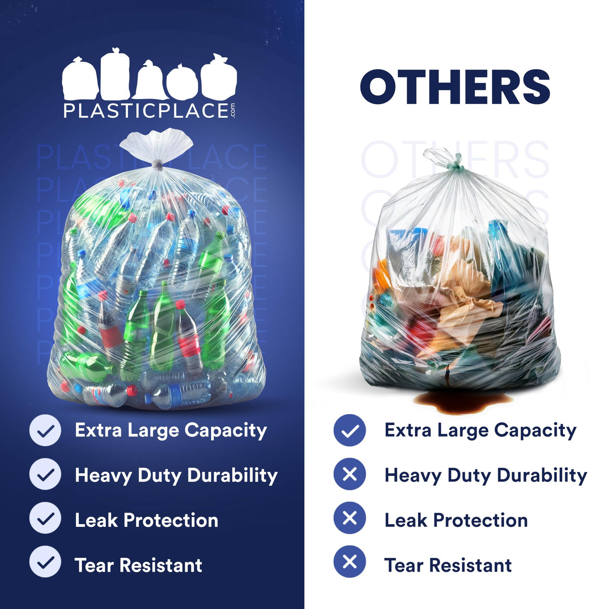 95-96 Gallon Garbage Can Liners, 25 Count Q741200