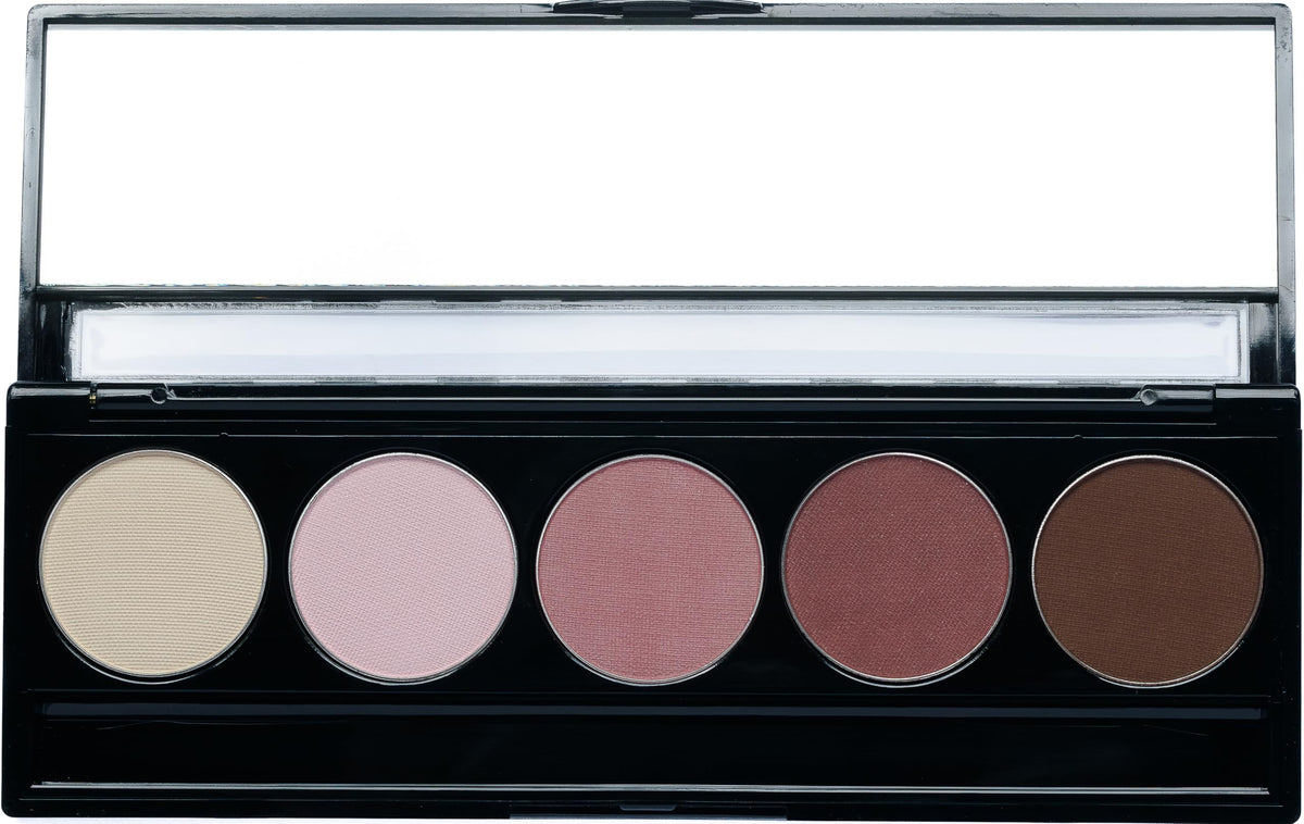 Matte Warm Tone Rose Pink & Brown Vegan Eyeshadow Palette U547020