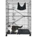 50 Inch 4-Tier Cat Crate with Wheels U161