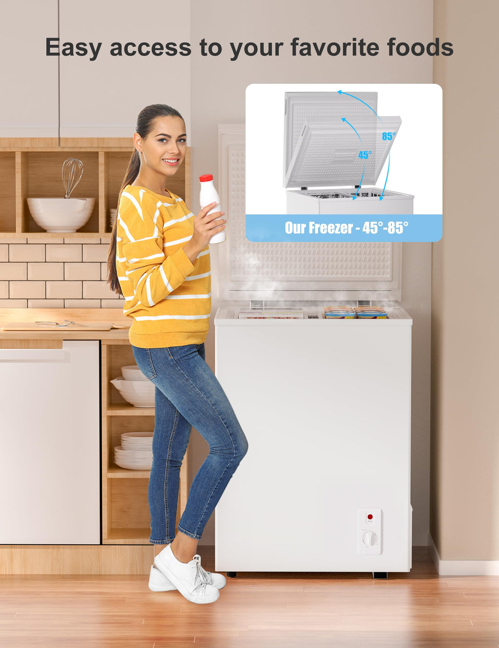 5.0 Cu Ft Compact Chest Freezer D3727