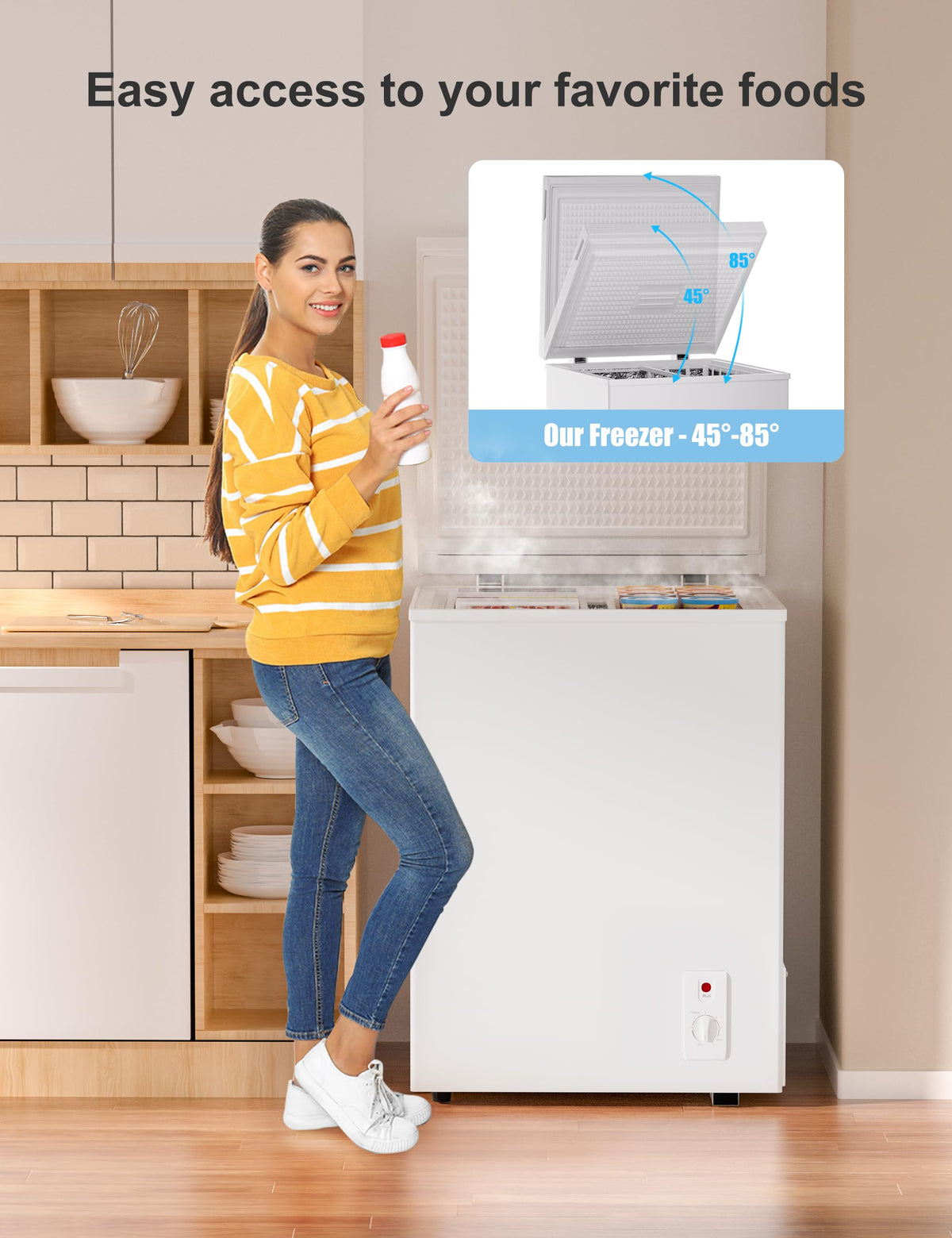 5.0 Cu Ft Compact Chest Freezer D3727